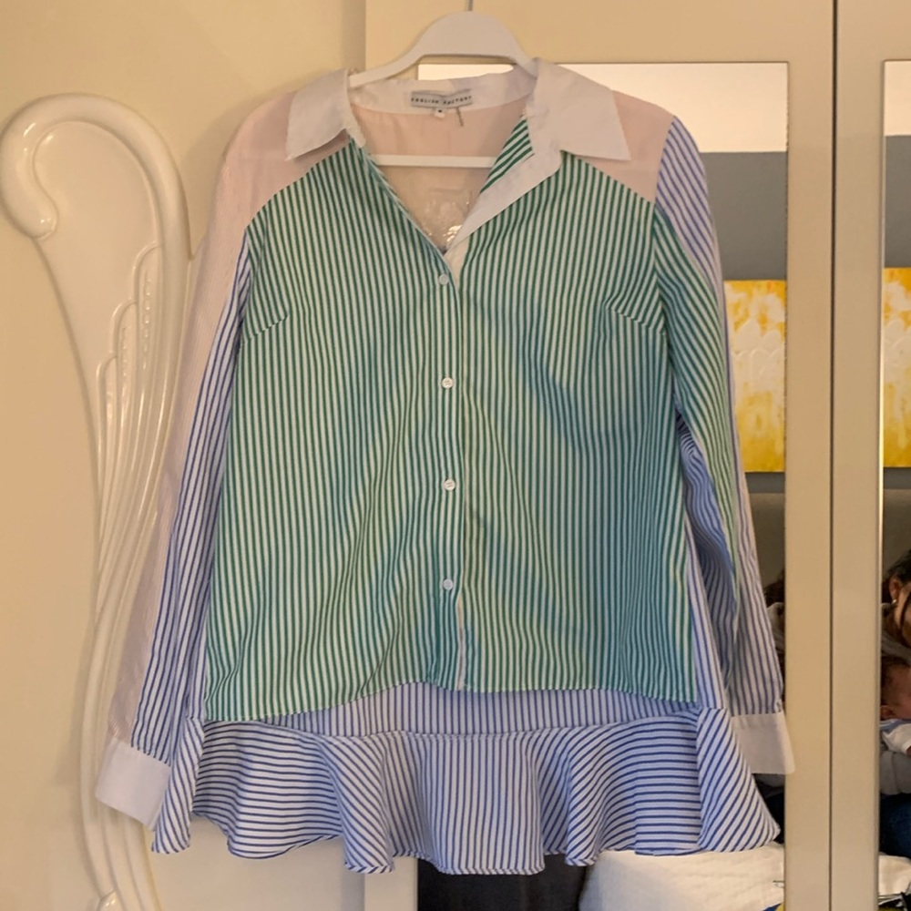 ENGLISH FACTORY multi colored button down